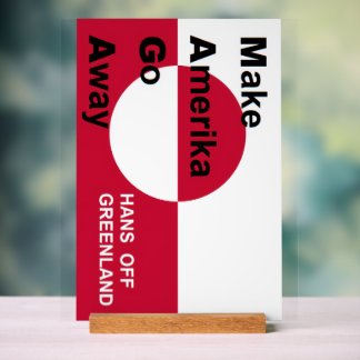 Señal Acrílica Independant Greenland