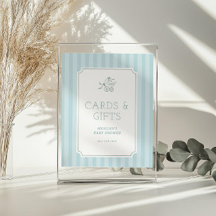 Señal Acrílica Invitación a Baby Shower de Cute Preppy Baby Strol