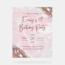 Invitación a la fiesta de cumpleaños de Confetti R
