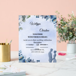 Señal Acrílica Invitación de boda elegante