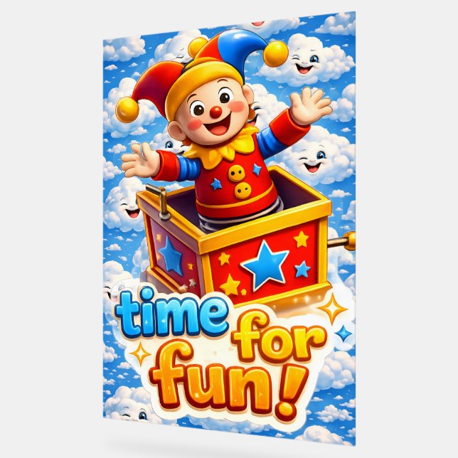 Señal Acrílica Jester celebration (Ángulo)