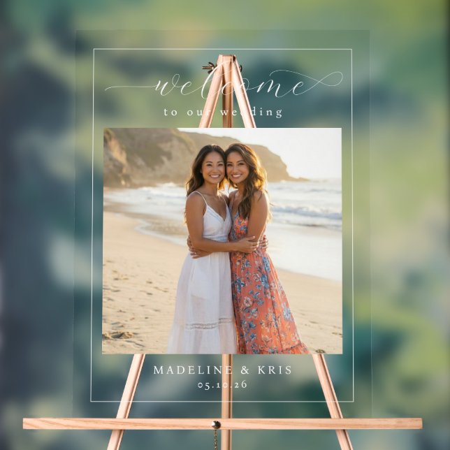 Señal Acrílica Joyful Beach Romantic Photo (Neutral )