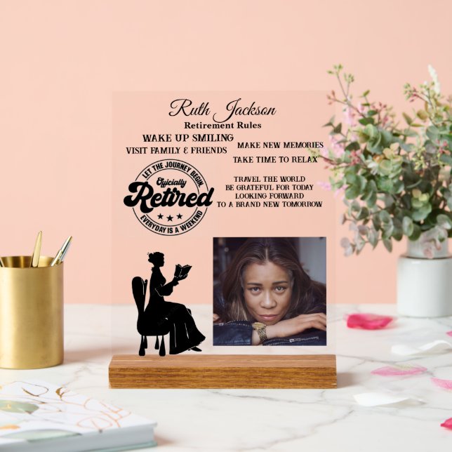 Señal Acrílica Jubilación (Boda)