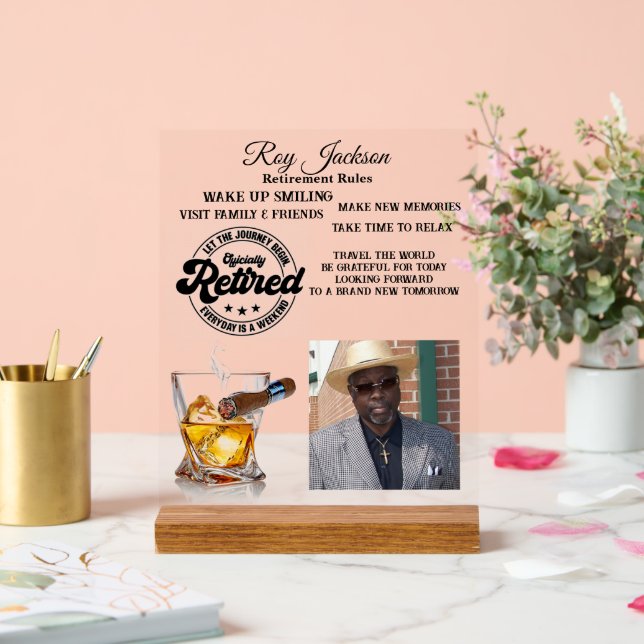 Señal Acrílica Jubilación (Boda)