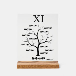 Señal Acrílica Juicios de bruja