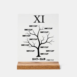 Señal Acrílica Juicios de bruja