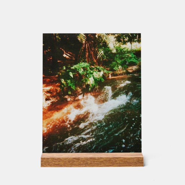 Señal Acrílica Kerosene Creek, Rotorua, Nueva Zelanda (Anverso)