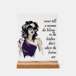 Señal Acrílica Kitchen Knives pertenece