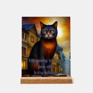 Señal Acrílica Kitty Kibble