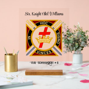 Señal Acrílica Knight Templar