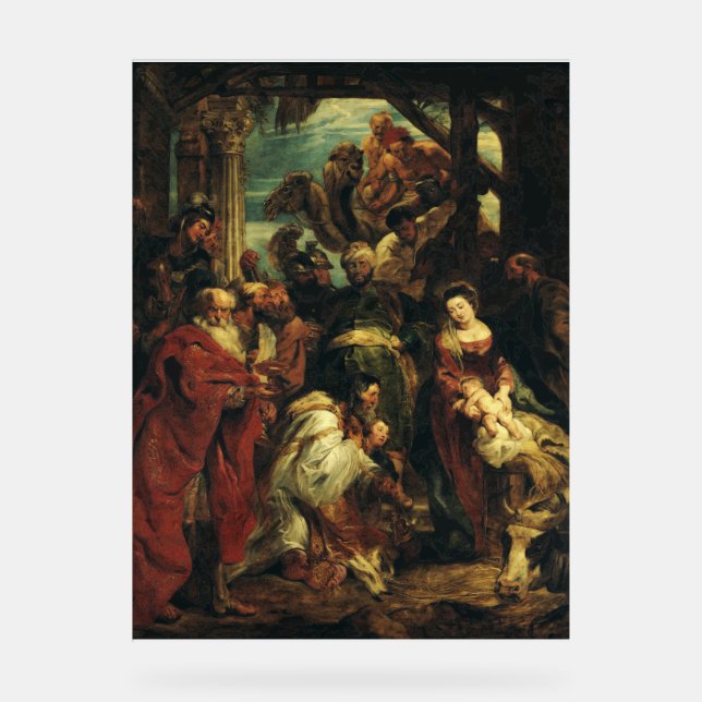 Señal Acrílica La admiración del Magi por Peter Paul Rubens (Anverso)
