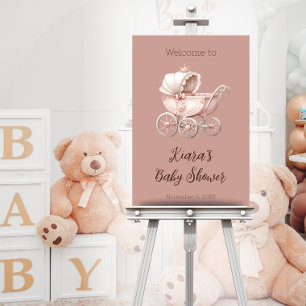 Señal Acrílica La Baby Shower de la pequeña princesa dulce person