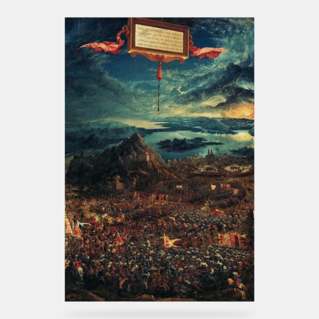 Señal Acrílica La batalla de Alejandro en Issus (Anverso)