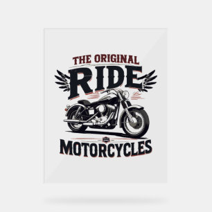 Señal Acrílica la bicicleta de autocar original