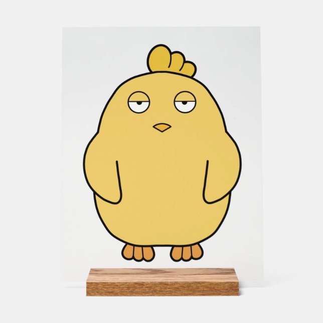 Señal Acrílica la chica amarga (Anverso)