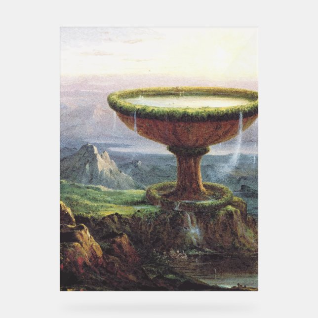 Señal Acrílica La copa del titán por Thomas Cole (Anverso)
