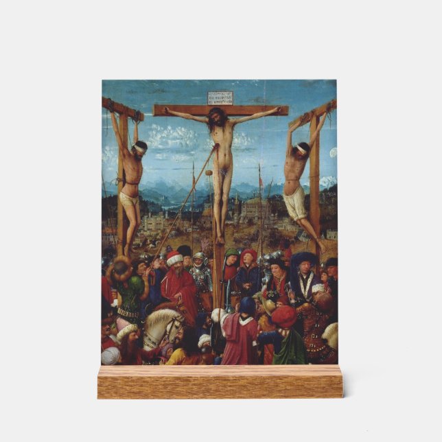 Señal Acrílica La crucifixión de Van Eyck (Anverso)