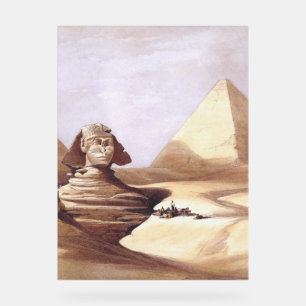 Señal Acrílica La Gran Esfinge, Pirámides de Giza
