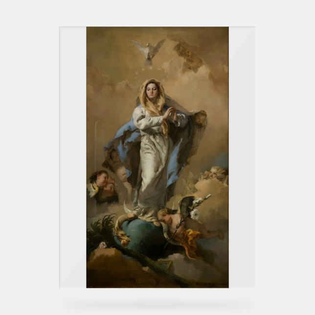 Señal Acrílica La inmaculada concepción de Giovanni Tiepolo (Anverso)