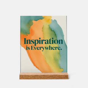 Señal Acrílica La inspiración está en todas partes
