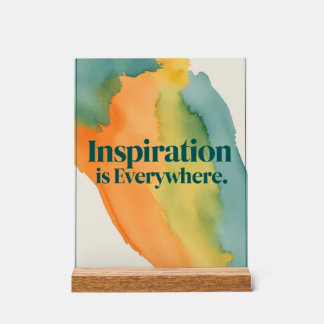 Señal Acrílica La inspiración está en todas partes