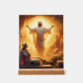 Señal Acrílica La Luz de la Resurrección: Jesucristo Resucita