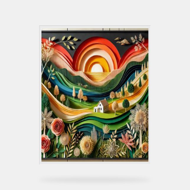 Señal Acrílica La magia del arte en las paredes (Anverso)