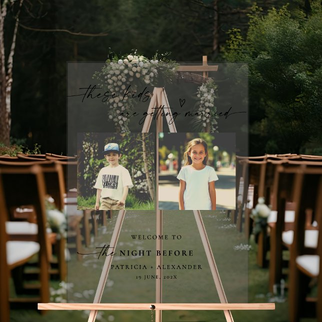 Señal Acrílica La noche antes del Boda de fotos de niños (Subido por el creador)