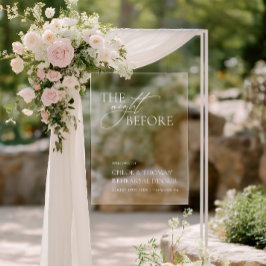 Señal Acrílica La noche antes del ensayo Cena Rótulo acrílico