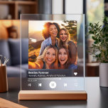 Señal Acrílica La placa de la canción acrílica personalizada del<br><div class="desc">Mejor Amigo Rótulo Personalizado de Plantilla de Canción Acrílica — Descubre el regalo de cumpleaños personalizado perfecto para tu mejor amigo, BFF, novia, novio o ser querido! Captura tus momentos especiales con una canción personalizado y una señal acrílica fotográfica, e incluye un mensaje privado para ese toque extra. Este regalo...</div>