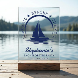 Señal Acrílica La última vela antes de la fiesta de la bachillera