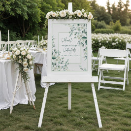 Señal Acrílica La vegetación florida y colorida Boda escarcha