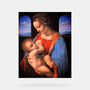 Señal Acrílica La Virgen María Amamantando al Niño Cristo-324