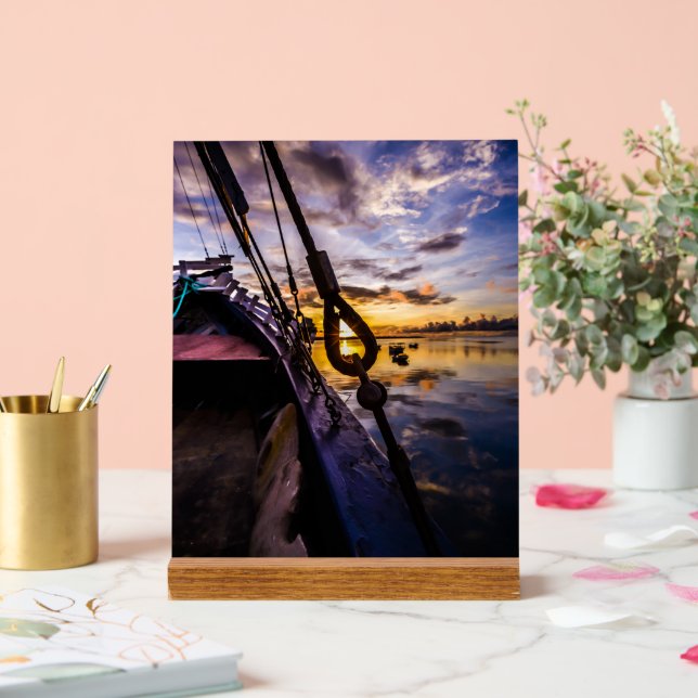 Señal Acrílica Lagoon at Dawn, at (Boda)