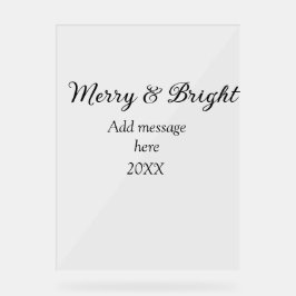 Señal Acrílica Las vacaciones de los Navidades más brillantes aña