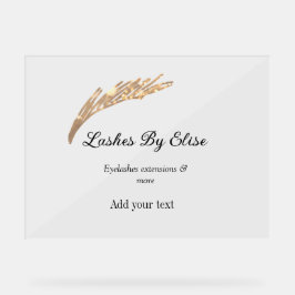 Señal Acrílica latigazos agregando nombre contacto información de