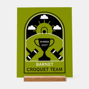 Señal Acrílica Lawn Croquet
