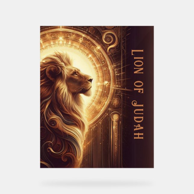 Señal Acrílica León del Rótulo de Judá (Anverso)