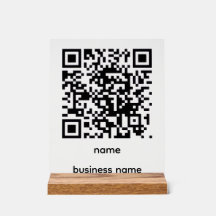 Letrero Acrílico de Código QR