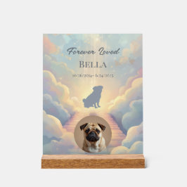 Señal Acrílica Letrero Acrílico de Pérdida de Mascota Pug Persona