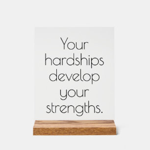 Señal Acrílica Letrero Acrílico de Tus Adversidades