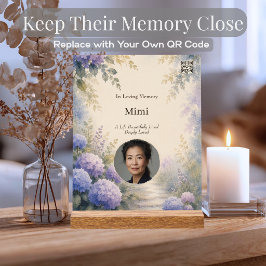 Señal Acrílica Letrero Acrílico Memorial de Hortensias Personaliz