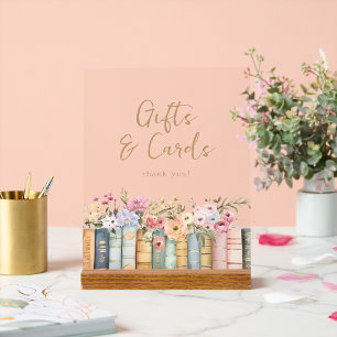 Señal Acrílica Letrero Acrílico para Baby Shower de Regalos