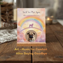 Letrero Acrílico Personalizado de Pug – Agregar No