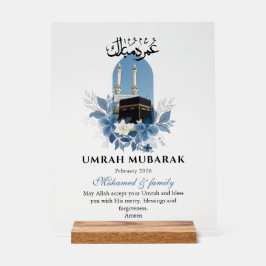 Señal Acrílica Letrero Acrílico Personalizado Umrah Mubarak – Isl