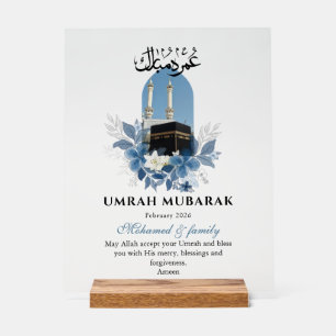 Señal Acrílica Letrero Acrílico Personalizado Umrah Mubarak – Isl