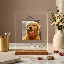 Señal Acrílica Letrero conmemorativo personalizado con foto de ma