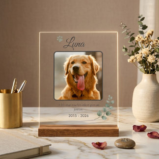 Señal Acrílica Letrero conmemorativo personalizado con foto de ma