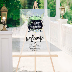 Señal Acrílica Letrero de bienvenida de acrílico Baby Shower de