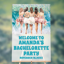 Señal Acrílica Letrero de bienvenida de despedida de soltera de p